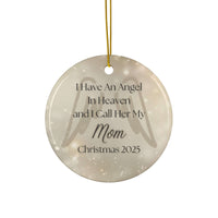 Mom in Heaven Angel Memorial Christmas Ornament
