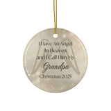 Grandpa in Heaven Angel Christmas Memorial Ornament