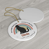 Pet Memorial Ceramic Ornament - Cat christmas loss gift idea for loss of kitten