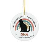 Pet Memorial Ceramic Ornament - Cat christmas loss gift idea for loss of kitten