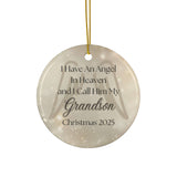 Grandson in Heaven Angel Christmas Memorial Ornaments