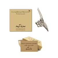 Loss of Grandmother Gift - Sterling Silver Angel Wing Necklace