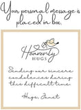 heavenly hugs hug in a box grief sympathy gift basket remember me gifts and jewelry sympathy message on sympathy card