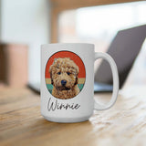 mugs for pet lovers, pet photo gift ideas, doodle dog gifts, handmade by remember me