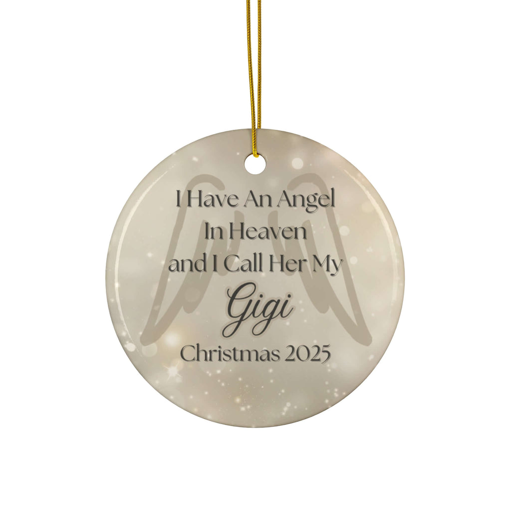 GiGi in Heaven Angel Christmas Memorial Ornament
