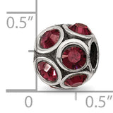 January Preciosa Crystal Bead Compatible Charm