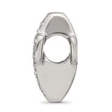 Crystals Pavé Open Cross Bead Compatible Memorial Charms for Bracelet