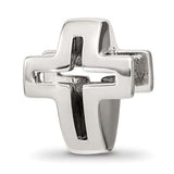 Crystals Pavé Open Cross Bead Compatible Memorial Charms for Bracelet
