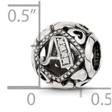 Reflections CZ Letter A Bead Memorial Charms for Bracelet