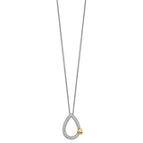 CZ A Tear of Love In Loving Memory Necklace