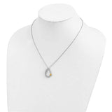 CZ A Tear of Love In Loving Memory Necklace