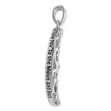 Love You To The Moon and Back Sterling Silver Necklace