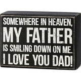 Heavenly Hugs Sympathy Box - Dad in Heaven with Candle
