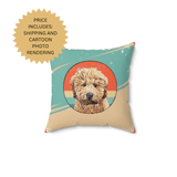 Personalized Cartoon Pet Photo Pillow Gift Handmade by Remember Me