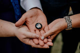 wedding memorial, memorial charm for groom, wedding pocket token