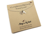 Loss of Grandfather - Sterling Silver Remembrance Necklace - Remember Me