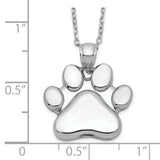 Pet Cremation Necklace - Pet Urn Jewelry - Pet Ashes Pendant Heart Paw Handmade by Remember Me