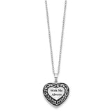 Heart urn shaped christian sterling silver urn for ashes cremation necklace by deborah j birdoes. handmade by remember me and remember me gift boutique jewelry and gifts online