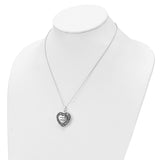 Heart urn shaped christian sterling silver urn for ashes cremation necklace by deborah j birdoes. handmade by remember me and remember me gift boutique jewelry and gifts online