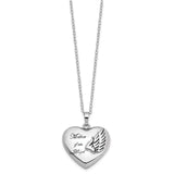 925 Sterling Silver Mother of an Angel Heart Ashes Cremation Necklace by Remember Me Gift Boutique and Remember Me Gifts and Jewelry