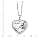 925 Sterling Silver Mother of an Angel Heart Ashes Cremation Necklace by Remember Me Gift Boutique and Remember Me Gifts and Jewelry