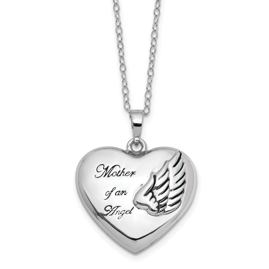 925 Sterling Silver Mother of an Angel Heart Ashes Cremation Necklace by Remember Me Gift Boutique and Remember Me Gifts and Jewelry