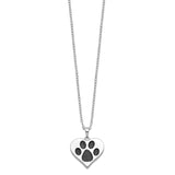 Pet Cremation Necklace - Pet Urn Jewelry - Pet Ashes Pendant Heart Paw Handmade by Remember Me