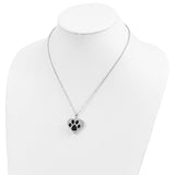 Pet Cremation Necklace - Pet Urn Jewelry - Pet Ashes Pendant Heart Paw Handmade by Remember Me