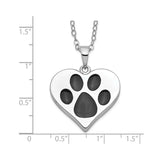 Pet Cremation Necklace - Pet Urn Jewelry - Pet Ashes Pendant Heart Paw Handmade by Remember Me