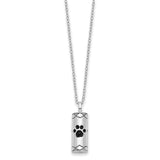 Pet Cremation Necklace - Pet Urn Jewelry - Pet Ashes Pendant Paw Print Handmade by Remember Me