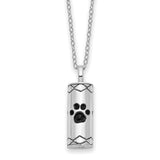 Pet Cremation Necklace - Pet Urn Jewelry - Pet Ashes Pendant Paw Print Handmade by Remember Me