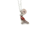 Christmas Cardinal Memorial Remembrance Necklace - Remember Me Gifts - Remember Me