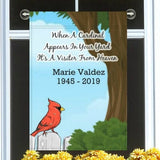 Cardinal Memorial Garden Flag - Cardinal Gifts for Loss