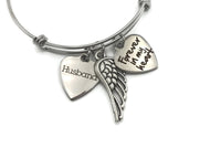 Memorial Bracelet in Memory of Husband - Forever In My Heart - Remember Me
