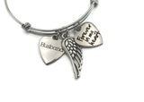 Memorial Bracelet in Memory of Husband - Forever In My Heart - Remember Me