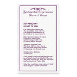 Cremation Memorial Jewelry - Urn Pendants for Ashes - Sterling Silver Cremation Necklaces