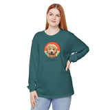 Cartoon Pet Tshirt Unisex Garment-dyed Long Sleeve T-Shirt