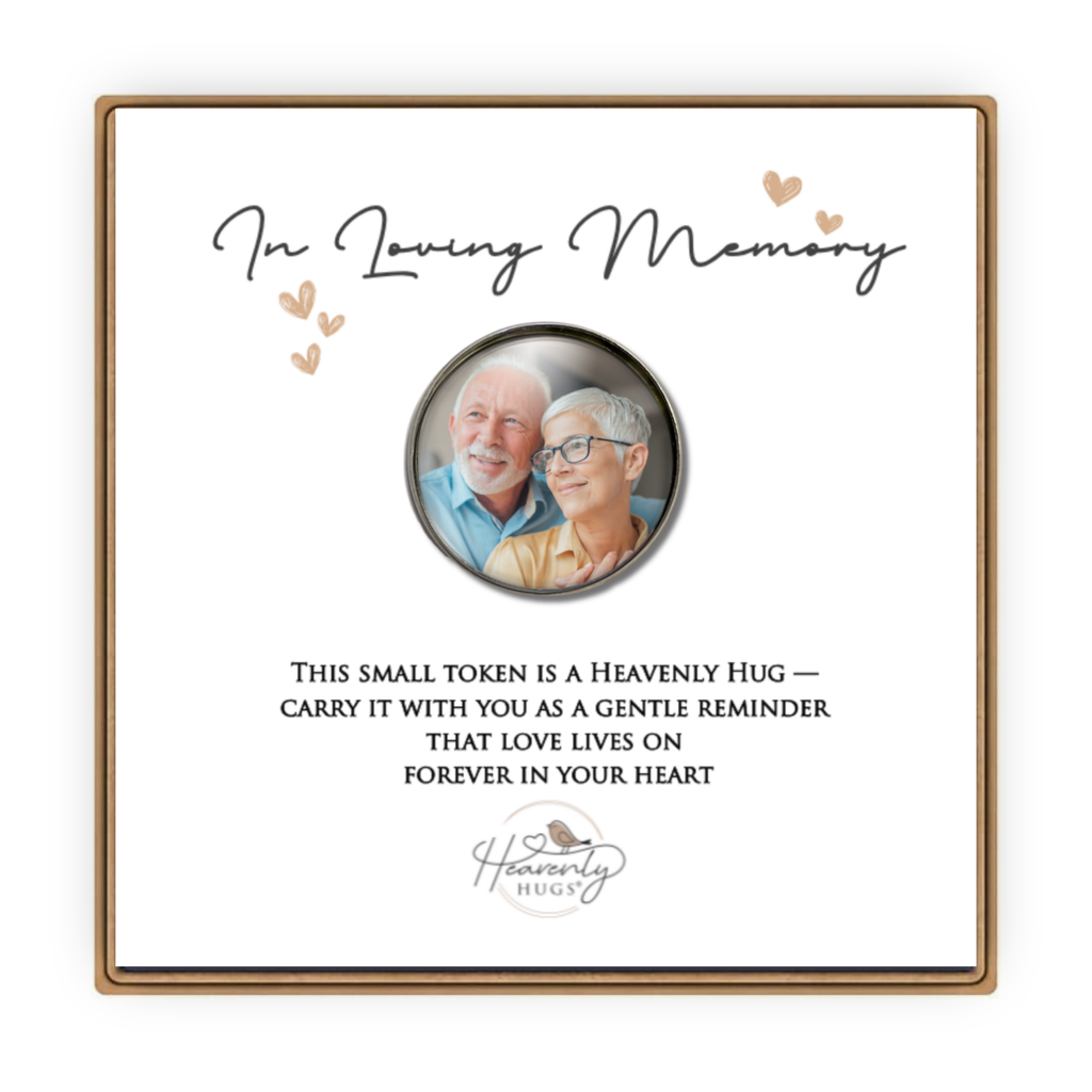 Photo Memorial Pocket Token - Sympathy Gift for Man