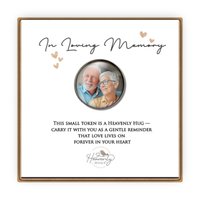 Photo Memorial Pocket Token - Sympathy Gift for Man