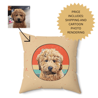 Cartoon Pet Pillow Custom Personalized Photo Gifts for Pet Lovers