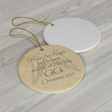 Angel Memorial Ornament - GiGi in Heaven