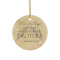 Angel Brother in Heaven Christmas Memorial Ornament