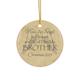 Angel Brother in Heaven Christmas Memorial Ornament