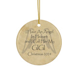 Angel Memorial Ornament - GiGi in Heaven