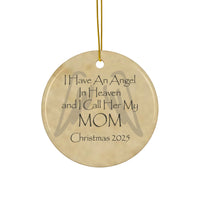 Angel Mom in Heaven Christmas Memorial Ornament - Mom in Heaven