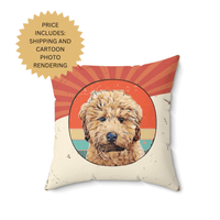 Cartoon Pet Pillow Custom Personalized Photo Gifts for Pet Lovers