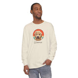 Cartoon Pet Tshirt Unisex Garment-dyed Long Sleeve T-Shirt