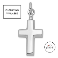 Sterling Silver Cross Ash Holder Pendant