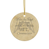 Angel Memorial Ornament - Wife in Heaven