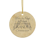 Angel Memorial Ornament - Grandpa in Heaven